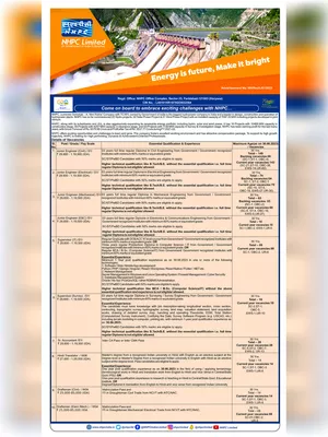 NHPC Recruitment 2023 Notification PDF