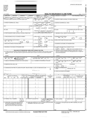 CMS 1500 Claim Form PDF