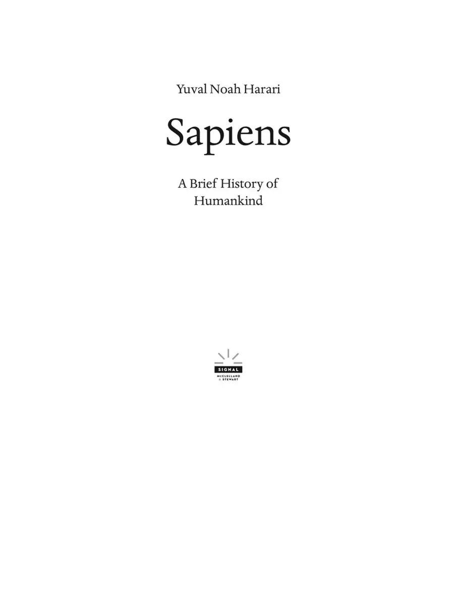 2nd Page of Sapiens Book PDF