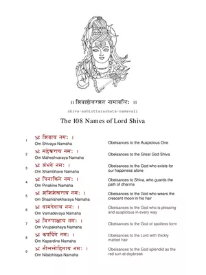 108 Names of Shiva