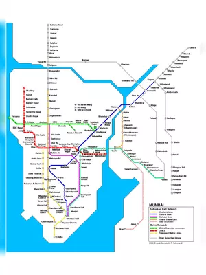 Mumbai Local Train Map