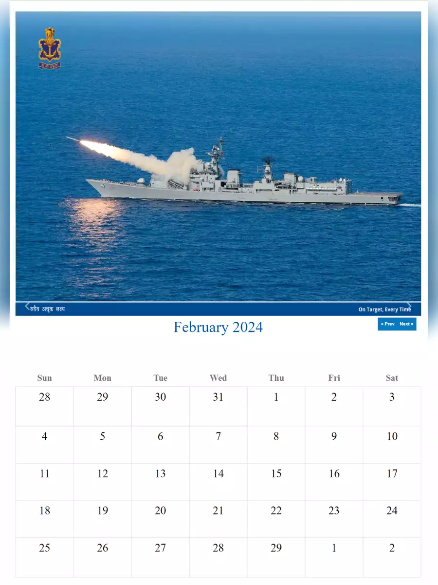 Navy Calendar 2024 InstaPDF