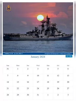 Navy Calendar 2024 PDF