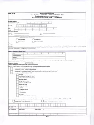 Form 601 pw