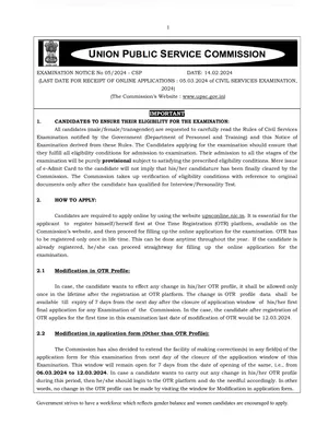 UPSC Notification 2024 PDF