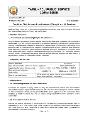 TNPSC Group 2 Notification 2024 Out for 2327 Posts