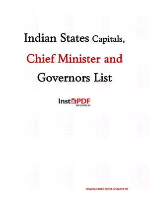 All States CM and Governor List