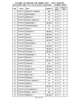 TN Paramedical Rank List 2025 to 2025 English