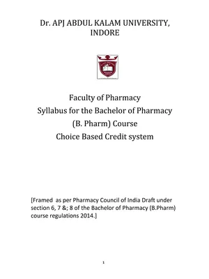 B Pharmacy 3rd Semester Syllabus