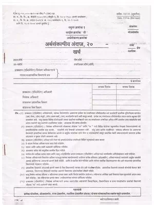 Budget Estimation Form