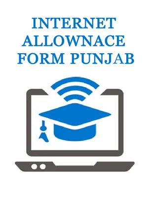 Internet Allowance Form 2025 Punjab