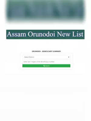 Orunodoi New List 2025