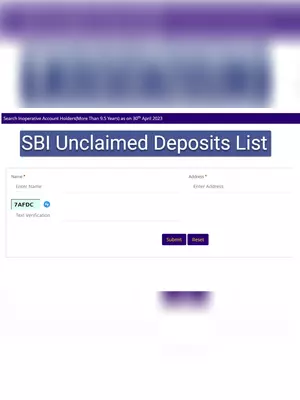 SBI Unclaimed Deposits List